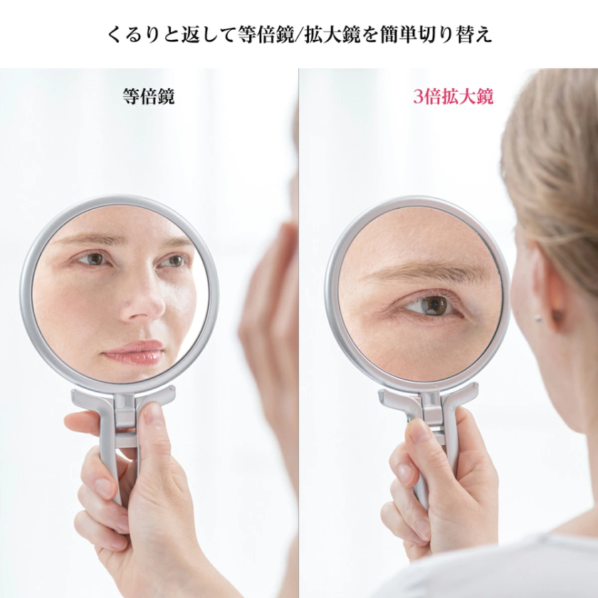 HORIUCHI MIRROR 堀内鏡工業 【細部が3倍大きく見える】 両面折立
