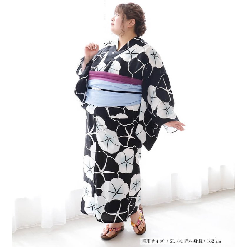 浴衣 大きいサイズ レディース ゆかた 大人 浴衣単品 3L 4L