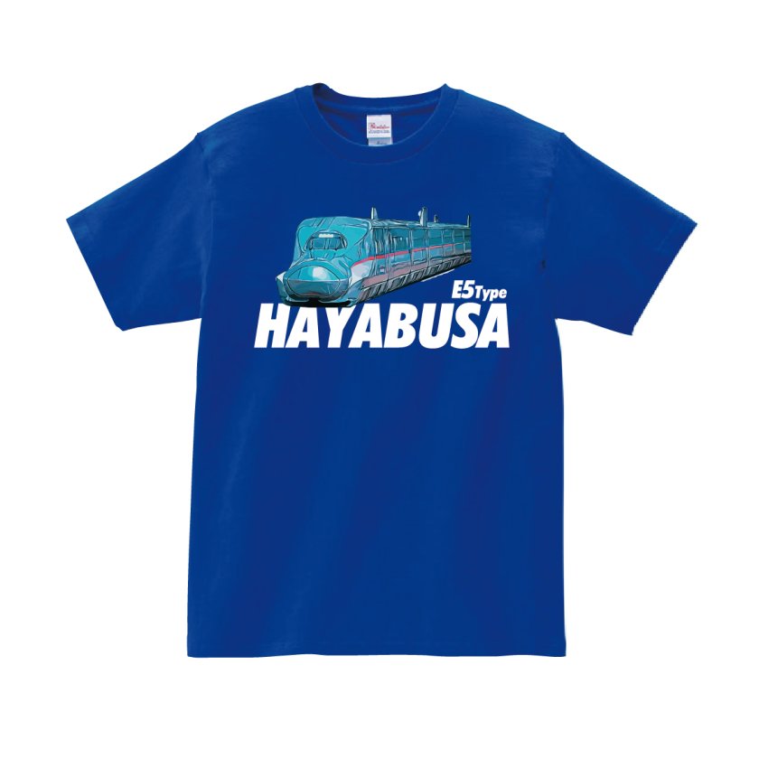 Tシャツ 半袖 】 136 はやぶさ ハヤブサ Hayabusa E5系 新幹線 東北