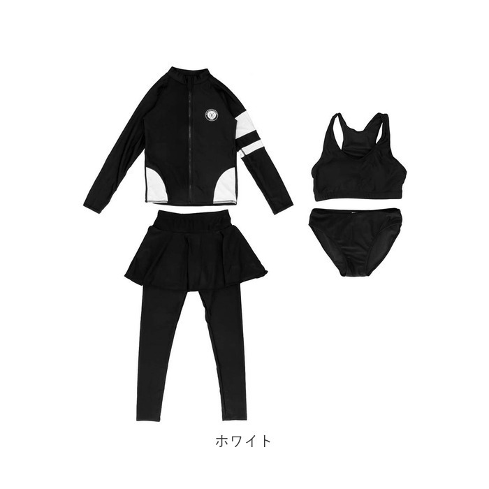 水着 レディース 4点セット 通販 長袖 ラッシュガード レギンス