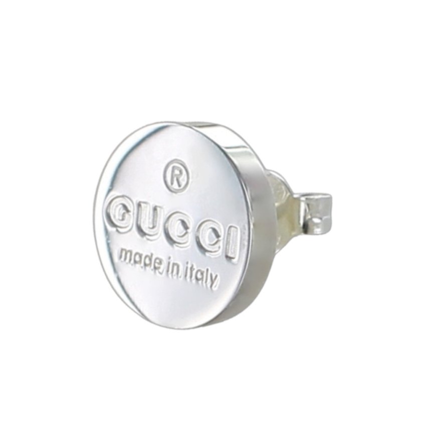 片耳ピアス GUCCI グッチ ピアス 片耳 丸型 スタッドピアス メンズ