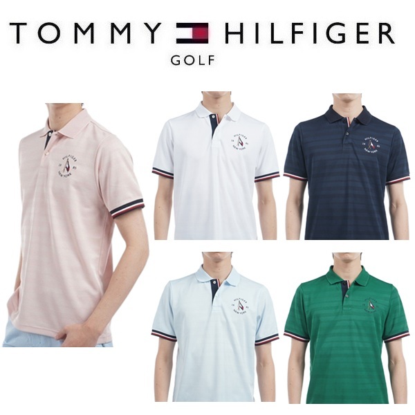 トミーヒルフィガー ゴルフ メンズ サークルロゴ 半袖ポロシャツ TOMMY