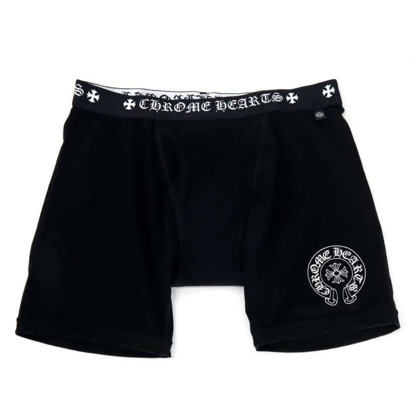 CHROME HEARTS ボクサー 下着 ブラック CHROME HEARTS クロムハーツ ボクサーパンツ ボクサーブリーフ ロング