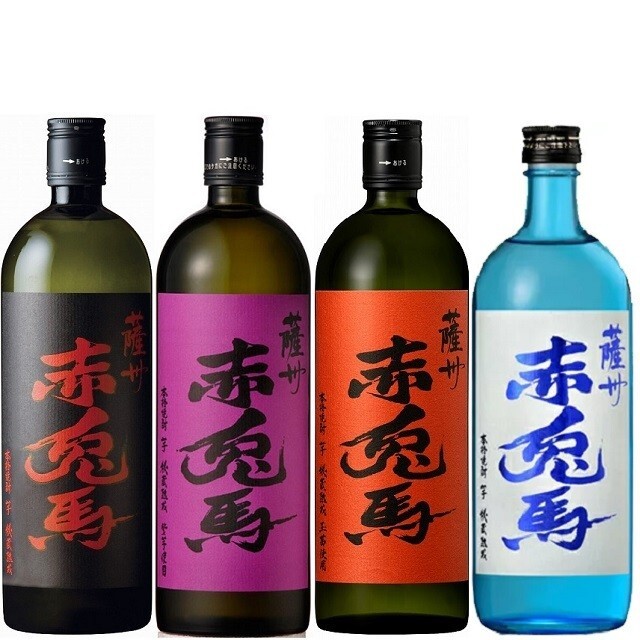 敬老の日【送料無料】【焼酎ギフト】赤兎馬 4種 飲み比べセット 720ml
