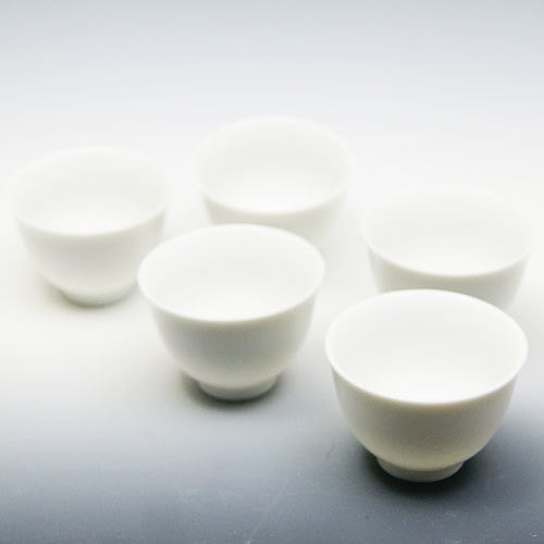 玉露用 茶碗50cc 5個セット[白磁・茶器・美濃焼][茶碗・湯呑み
