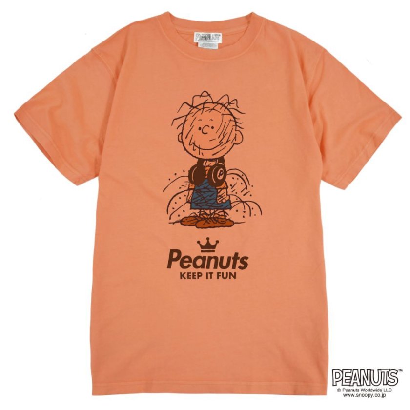 新品 ウエアハウス ビンテージ スヌーピー Tシャツ ピッグペン L カフェオレ ピッグペン ピグメント 半袖 Tシャツ 音楽 ヘッドフォン 夏 フェス