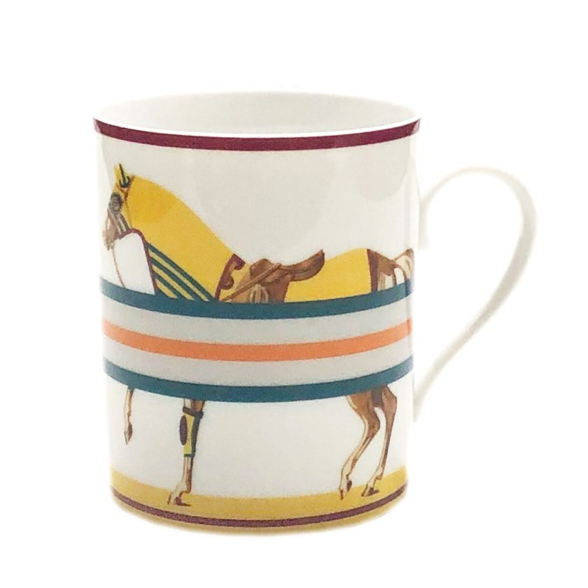 エルメス 食器 マグ HERMES 050231P CHEVAL A LA COUVERTURE シュバル 