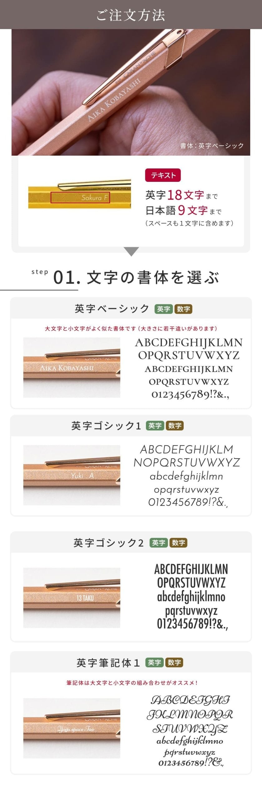 名入れ シャーペン シャープペン CARAN d'ACHE カランダッシュ 849 0.5
