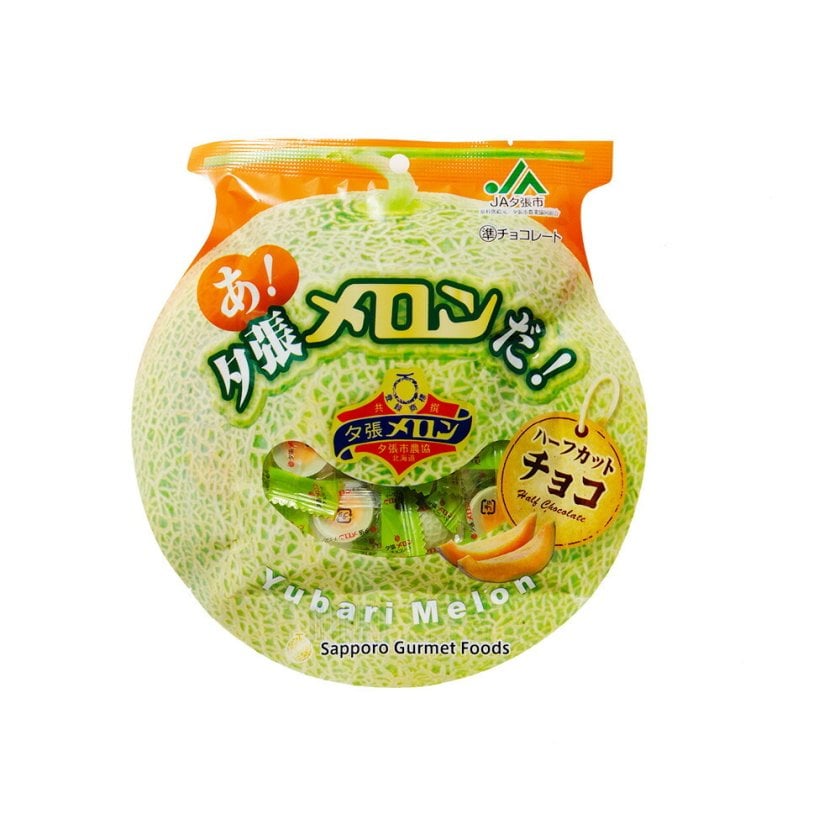 チョコメロン菓子 夕張メロン ハーフカットチョコレート 北海道限定 グルメフーズ