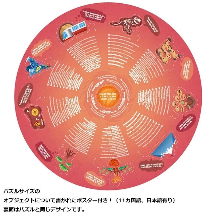 ハペ アンダーグラウンド ワールド パズル 円形 36ピース 57×57cm 特大