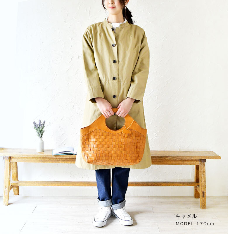 robita ロビタ ロビータ】メッシュ レザー バッグ Lサイズ (AN050L 