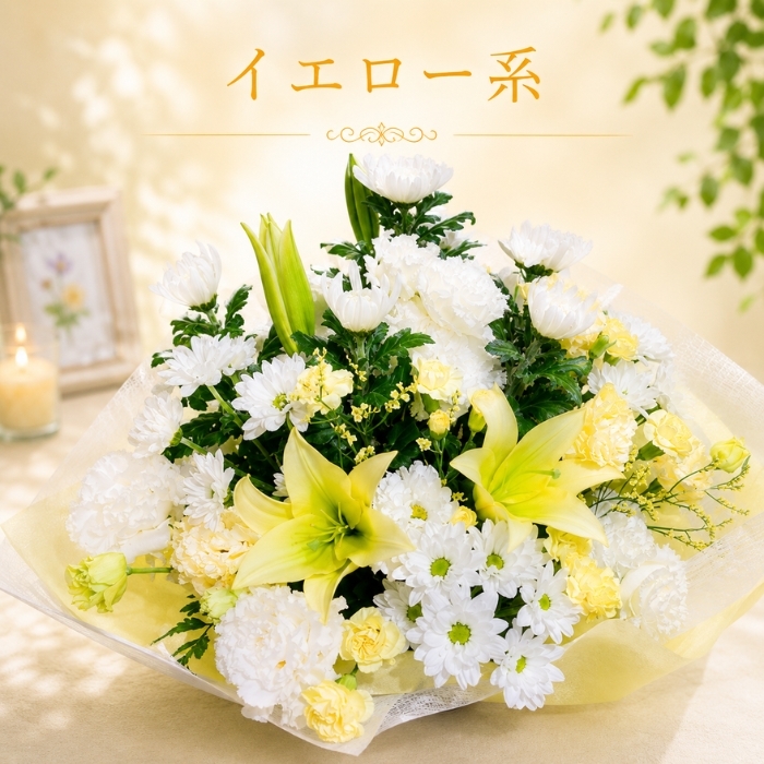 花 お供え 生花 アレンジメント 季節のおまかせ 色合い選べる お供え