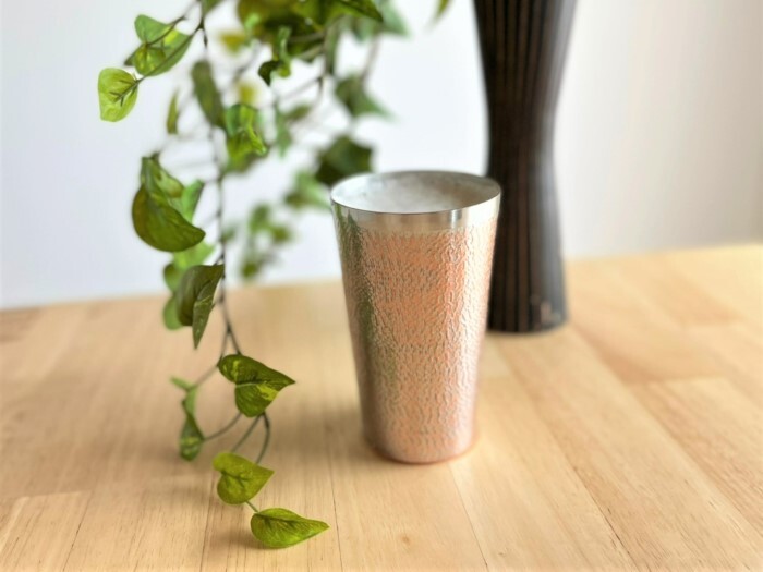 最高級  銅製 ビール タンブラー  3客  新品未使用        548 銅製 タンブラーPINK COPPER 大 br-303pc 銅 タンブラー 銅製品 新光堂