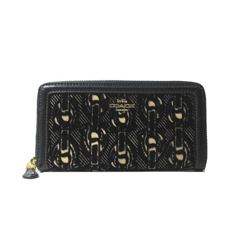 コーチ アウトレット COACH 財布 F39203 フェルト レザー チェーン柄 