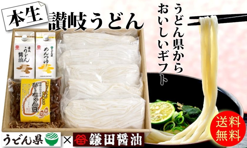 本生讃岐うどん県セットA ( 香川 大森屋 ) 本生 うどん 鎌田醤油 讃岐