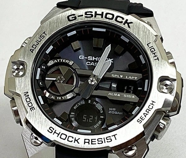 【美品】G-SHOCK GA-B2100 ブラック＆ホワイト　ペア　カシオーク カシオ 恋人たちのGショック ペアウォッチ G-SHOCK BABY-G GST-B400