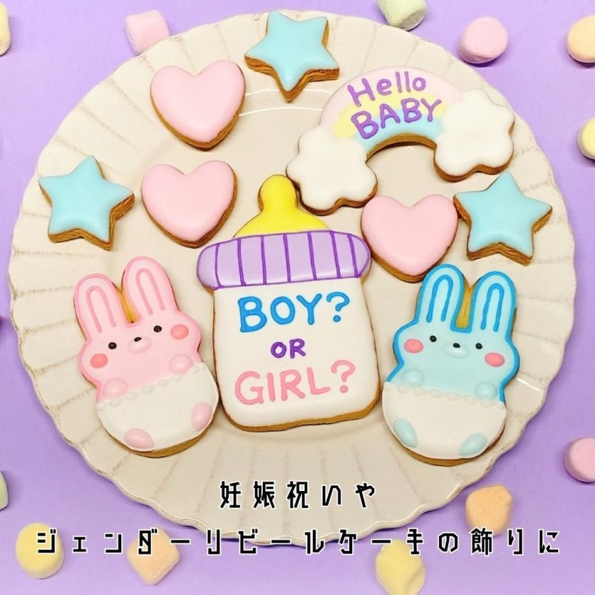BOY? OR GIRL? セット【うさぎ】ジェンダーリビール アイシング