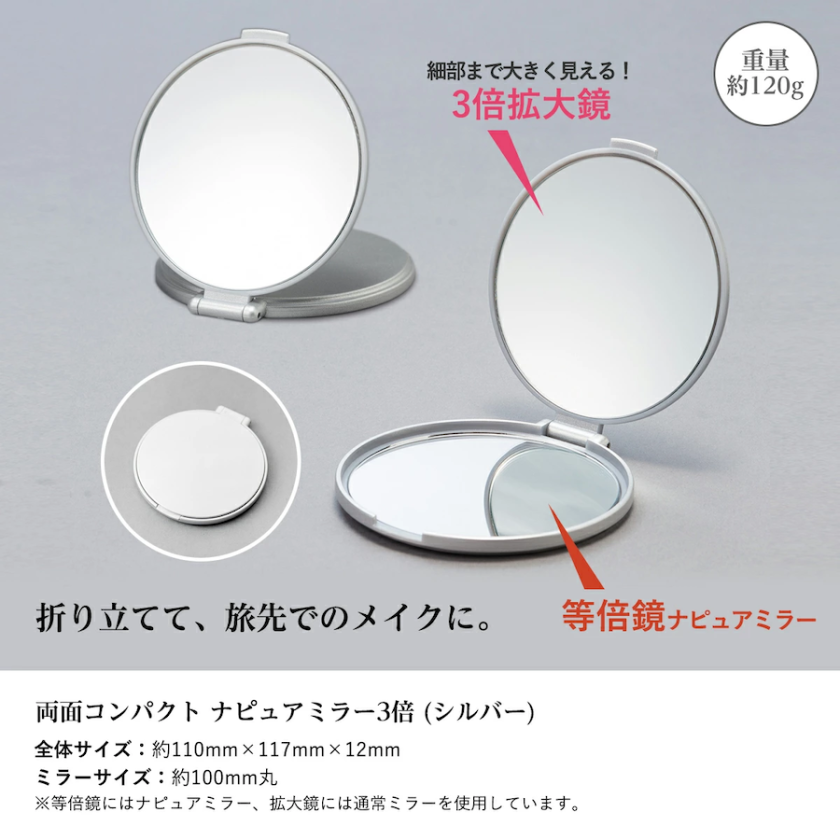 HORIUCHI MIRROR 堀内鏡工業 【細部が3倍大きく見える】 両面