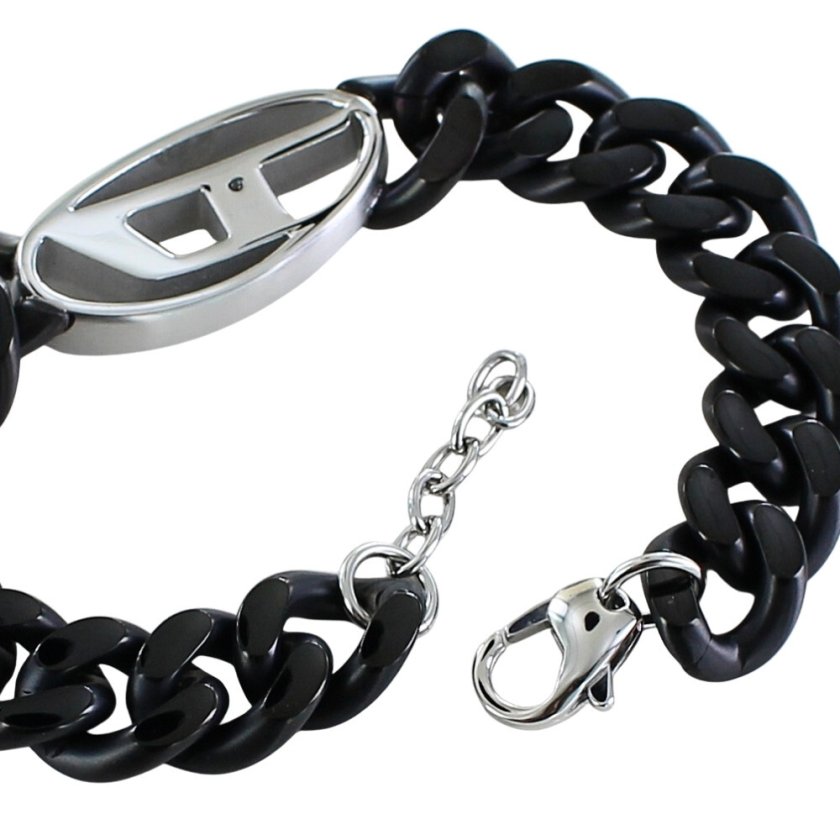 ディーゼル ブレスレット メンズ レディース DIESEL チェーン 太め