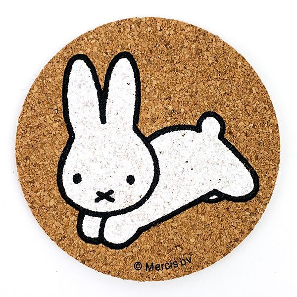 ミッフィー DB/S2 ダイカットコースター 白うさぎ dick bruna コップ