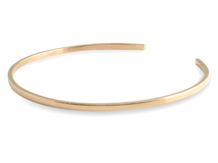 ブレスレット レディース 18金 バングル 地金 ブレス k18 18k ピンク