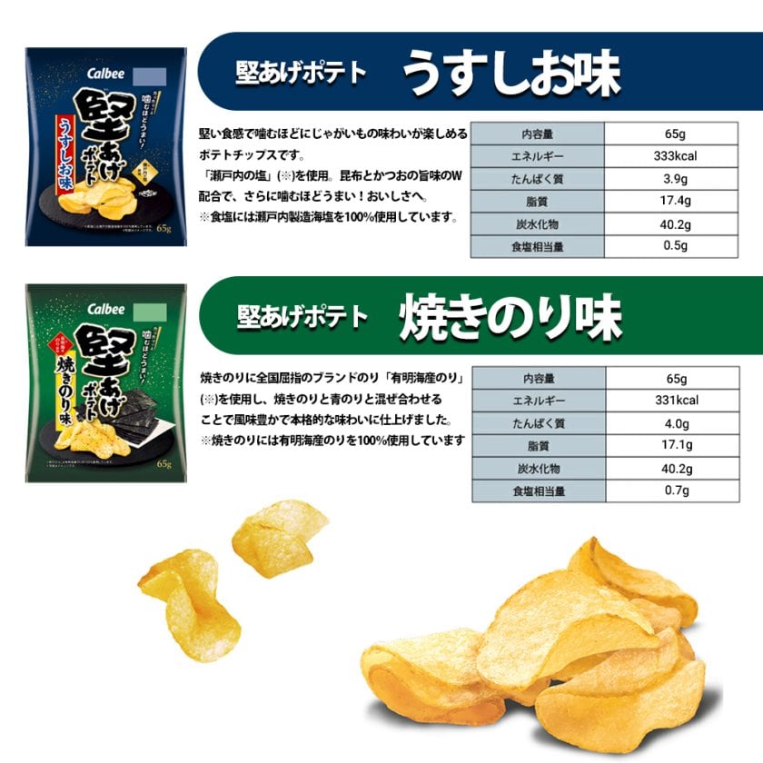 送料無料 】 カルビー 堅あげポテト 4種 食べ比べ 詰め合わせ アソート
