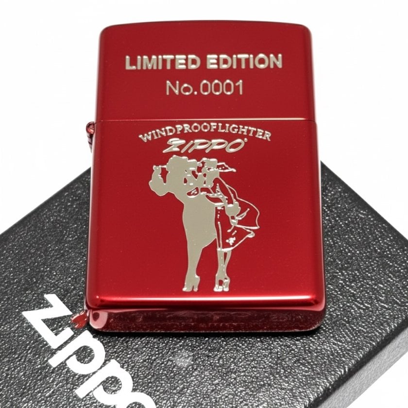 Zippo 2RED-WWINDY WINDY ウィンディ レッド 限定モデル シリアル 