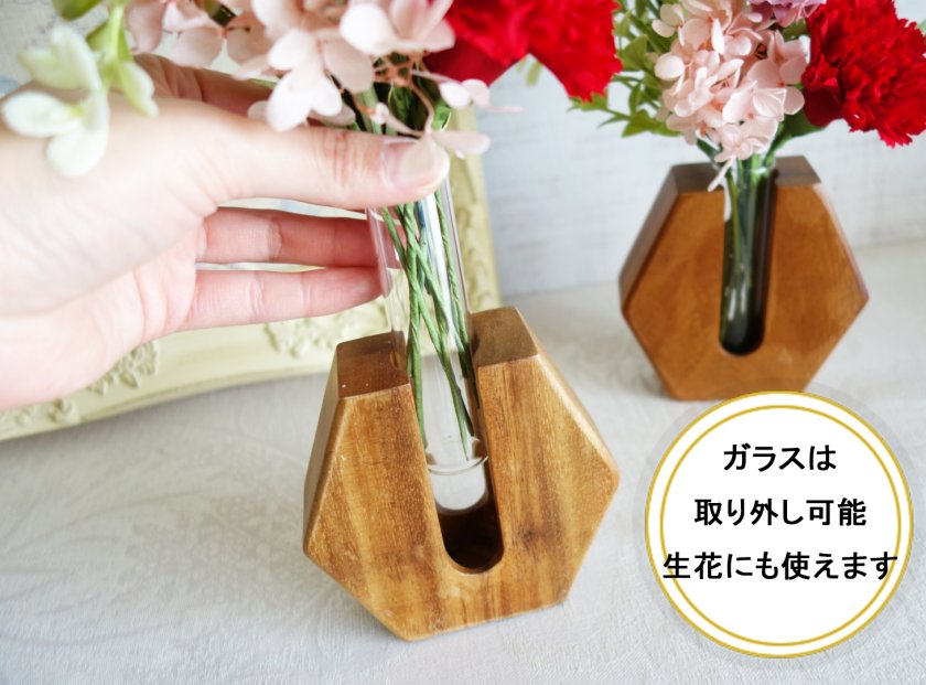 Thanks Mom】花瓶付きフラワーインテリア 母の日フラワー ナチュラル