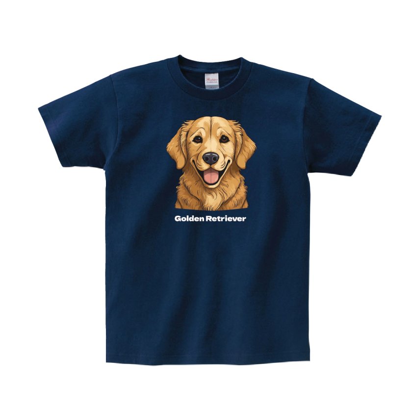 Tシャツ 半袖 】 116 ゴールデンレトリバー 大型犬 犬 かわいい アニメ 