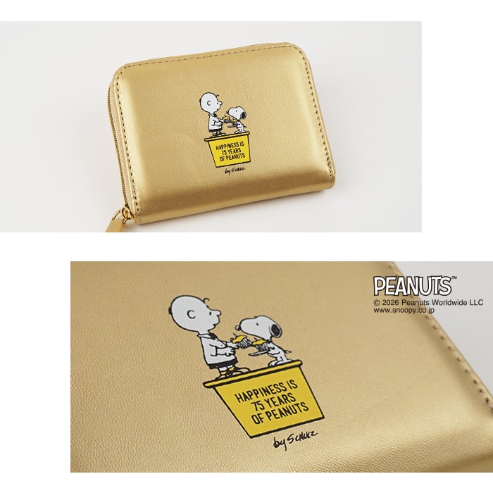 SNOOPY スヌーピー コインケース 75周年デザイン ウッドストック 小銭