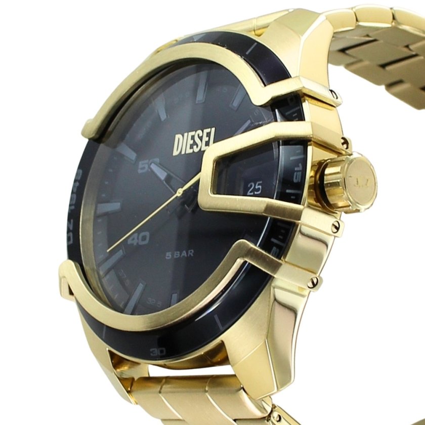 ディーゼル 腕時計 メンズ ゴールド 46mm 日付カレンダー クォーツ