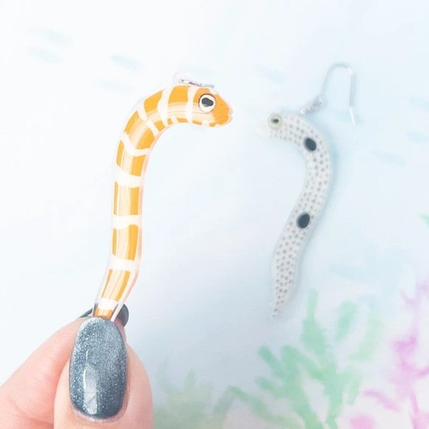 チンアナゴ、ニシキアナゴ ピアス イヤリング」 ハリセンボン ピアス