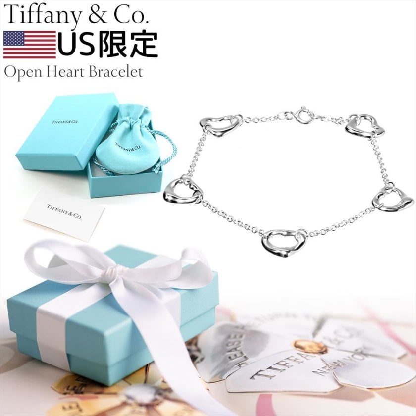 最終値下げTIFFANY&Co. エルサ・ペレッティ オープンハートブレスレット 海外限定 Tiffanyブレスレット】TIFFANY&Co. ティファニー オープン