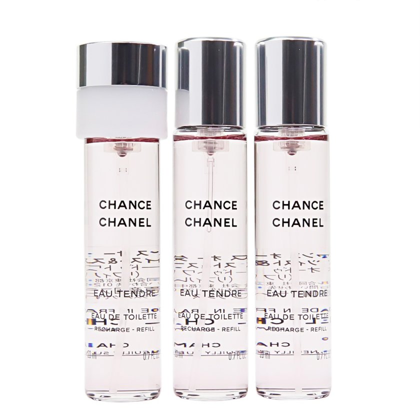 チャンスオータンドゥル ツイストスプレーリフィル(新品)＆本体 シャネル 香水 チャンス オー タンドゥル 20ml × 3本 トラベル