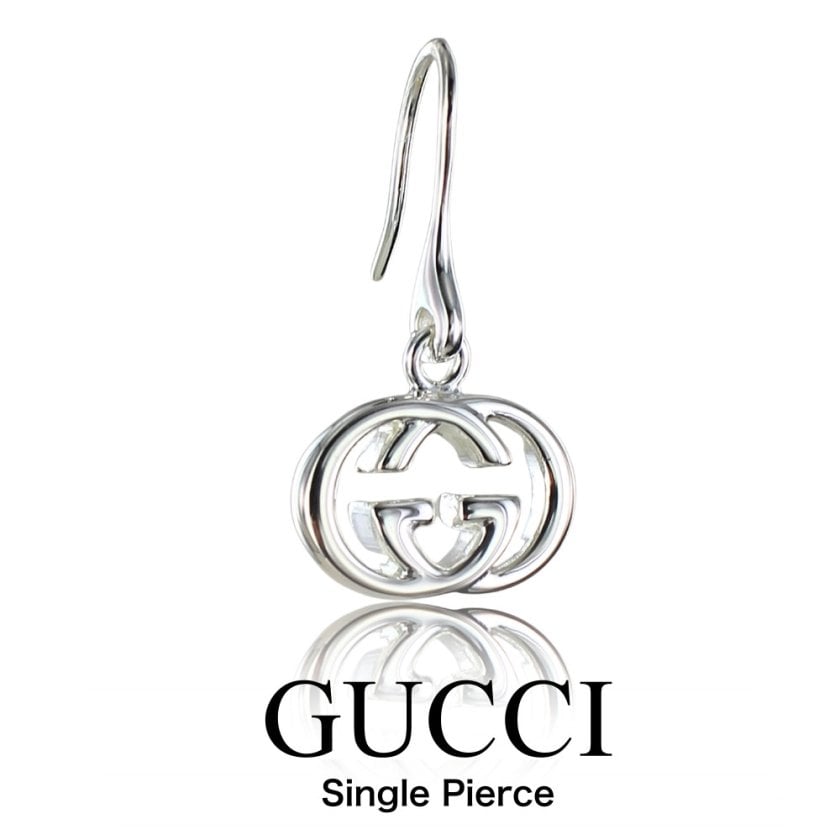 片耳ピアス GUCCI グッチ ピアス 片耳 Gロゴ フック メンズ レディース