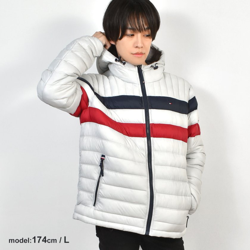 ダウンジャケット メンズ TOMMY HILFIGER トミーヒルフィガー 薄手 