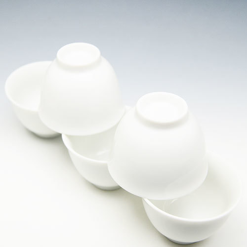 玉露用 茶碗50cc 5個セット[白磁・茶器・美濃焼][茶碗・湯呑み