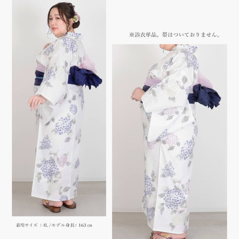 浴衣 大きいサイズ レディース ゆかた 大人 浴衣単品 3L 4L