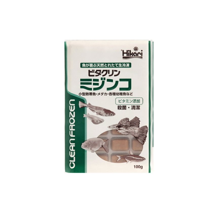 キョーリン ビタクリン ミジンコ １００ｇ １２枚セット 北海道・沖縄別途送料 ビタクリンミジンコ 1箱 100g×12枚 キョーリン 冷凍餌 」魚のえさ