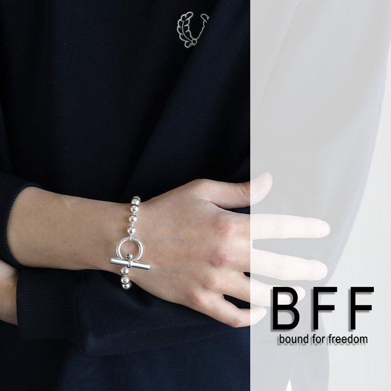 BFF ブランド シルバー925 ボールチェーンブレスレット マンテル