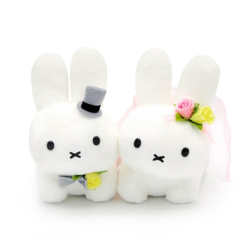 送料無料】ぬいぐるみ「Dick Bruna ウェディングドール うさぎ」 電報