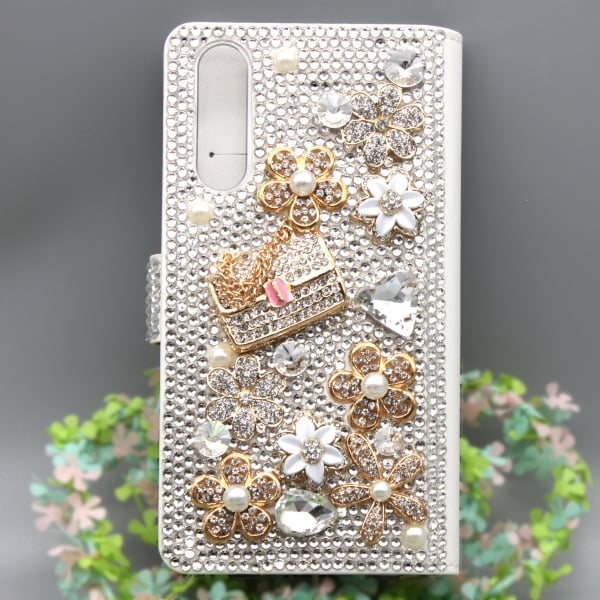 受注生産】スマホケース【キラキラ手帳型ケース】decoration