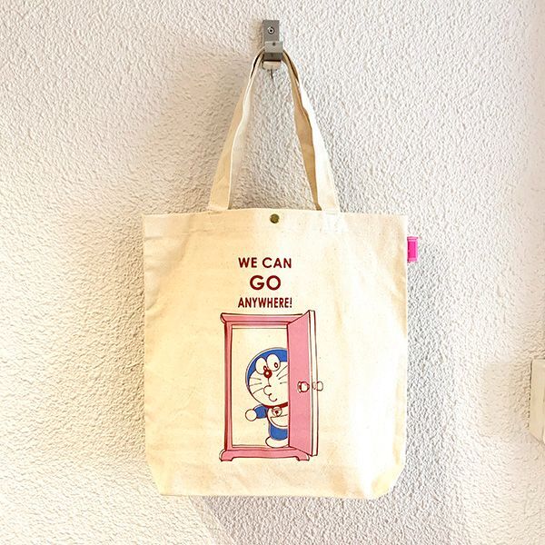 ドラえもん どこでもドア 帆布トート バッグ サブバッグ 学校 オフィス
