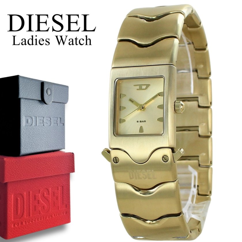 DIESEL ディーゼル 腕時計 金色 DIESEL ディーゼル クロノグラフ