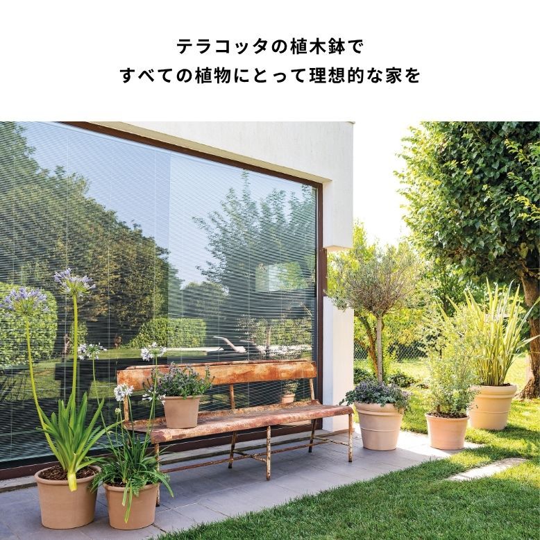 植木鉢 素焼き ライトグレー 13号鉢 おしゃれ 陶器 プランター