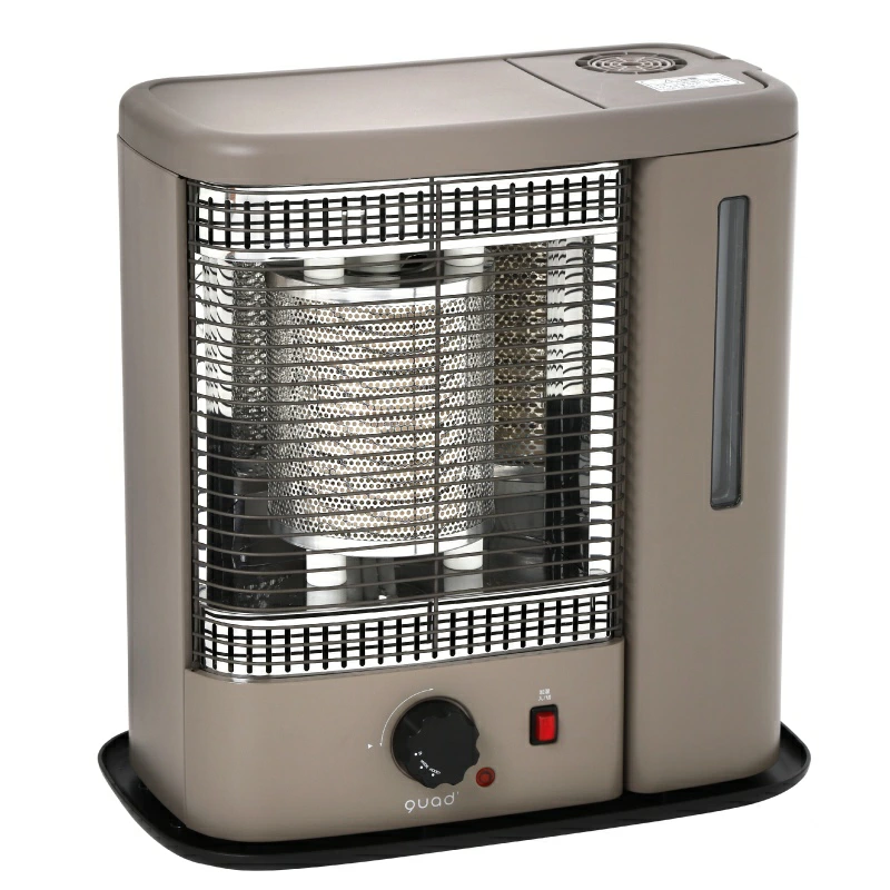 QUADS公式】加湿機能付 電気ストーブ 1000W スチーム加湿 ヒーター 