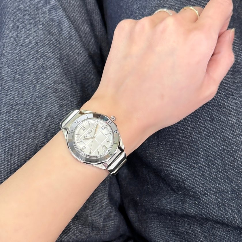 スワロフスキー 腕時計 レディース 上品 シンプル エレガント