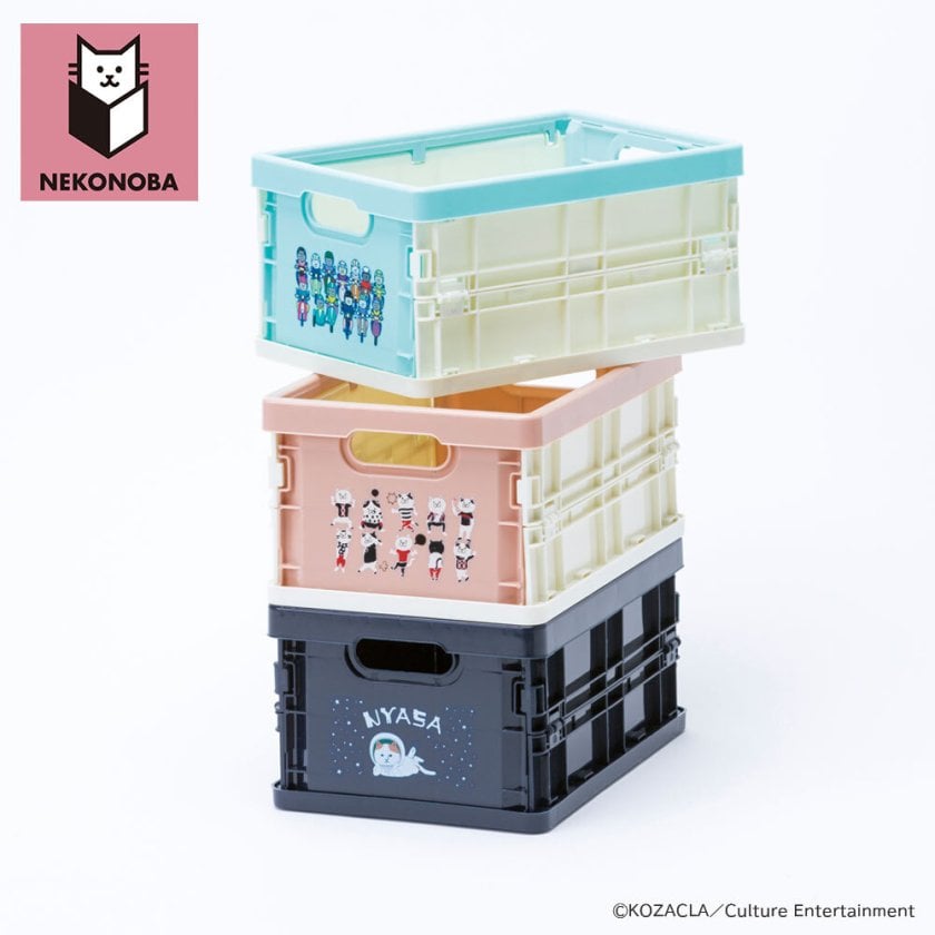 NEKONOBA グッズ 通販 ネコノバ 折りたたみコンテナ ミニ 折りたたみ 
