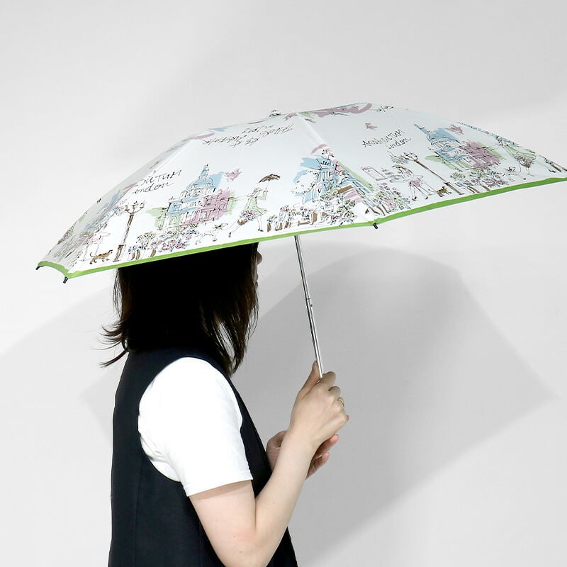 【新品】アクアスキュータム　日傘　サマーシールド 折りたたみ傘　ロンドン アクアスキュータム Aquascutum ロンドンガール 晴雨兼用 日傘 サマー