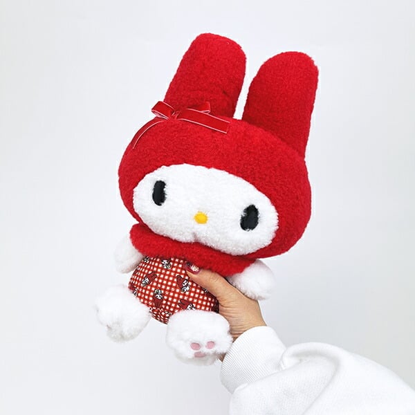 サンリオ　マイメロディ　2014 クリスマスREDシリーズ　ぬいぐるみ　希少 サンリオ マイメロディ ぬいぐるみ 赤チェック S sanrio